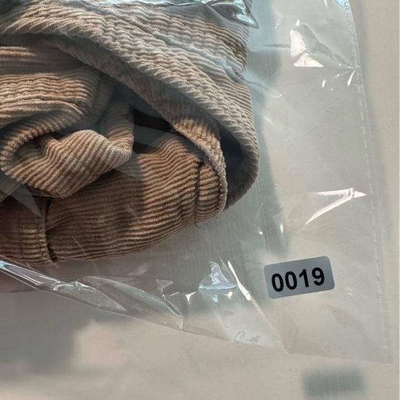 OSHKOSH B'GOSH KHAKI CORDUROY & PLAID OVERALLS - Picture 12 of 12